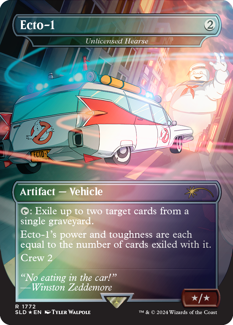Ecto-1 - Unlicensed Hearse (Rainbow Foil) [Secret Lair Drop Series] | Good Games Cannington
