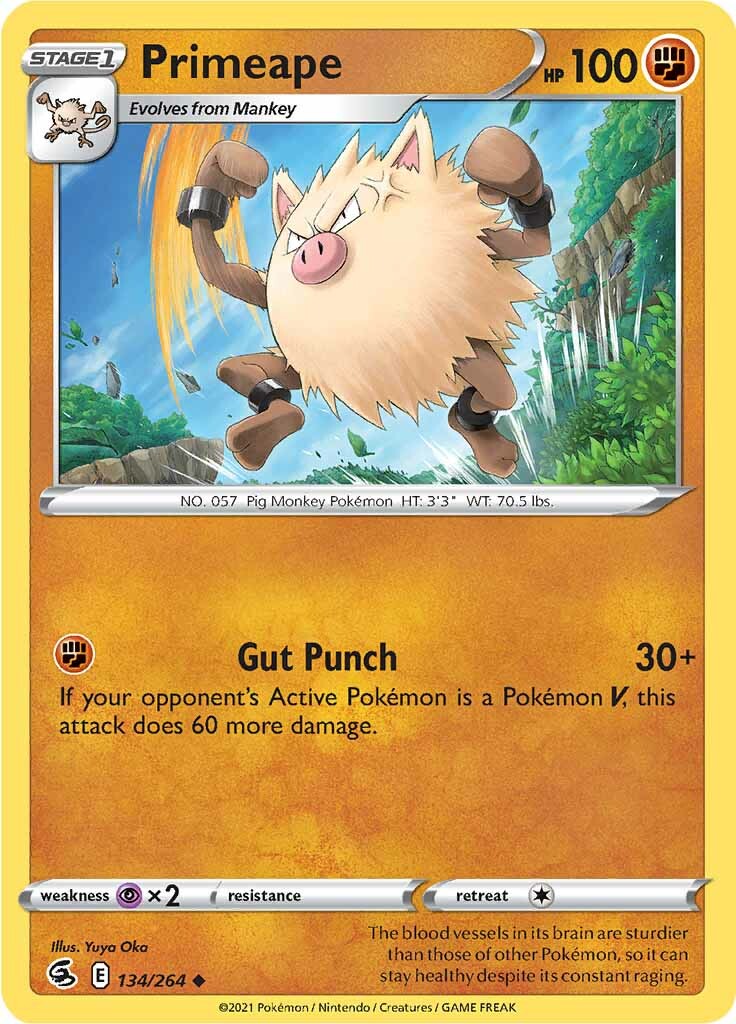 Primeape (134/264) [Sword & Shield: Fusion Strike] | Good Games Cannington