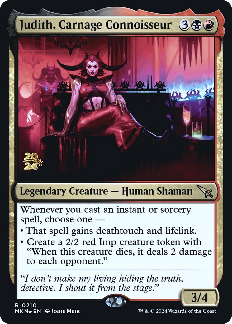 Judith, Carnage Connoisseur [Murders at Karlov Manor Prerelease Promos] | Good Games Cannington