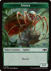 Wall // Spider Double-Sided Token [Tarkir: Dragonstorm Commander Tokens] | Good Games Cannington