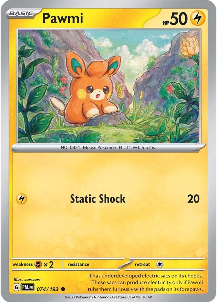 Pawmi (074/193) [Scarlet & Violet: Paldea Evolved] | Good Games Cannington