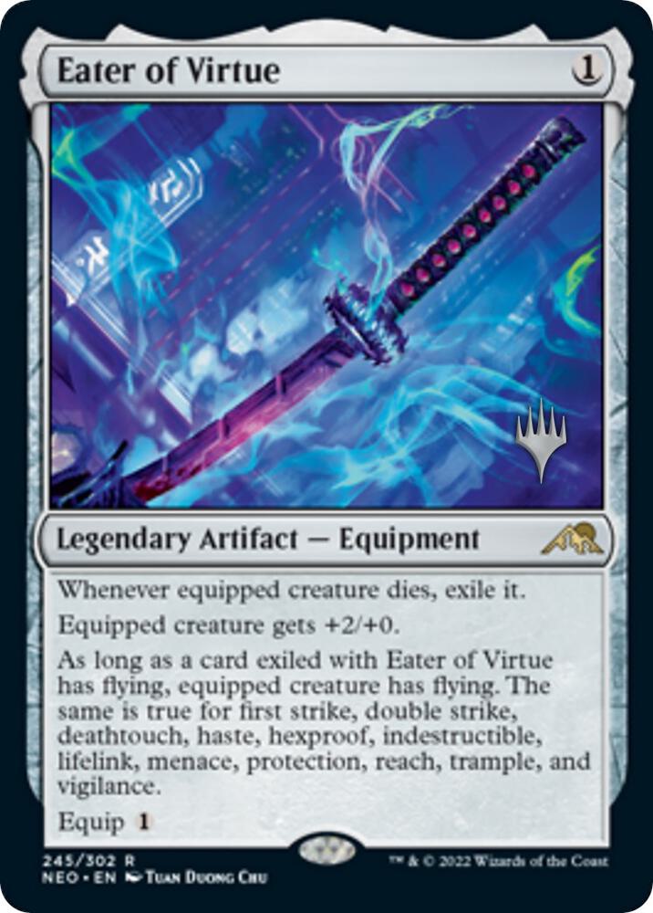 Eater of Virtue 245p/157 (Promo Pack: Kamigawa: Neon Dynasty)  | Good Games Cannington