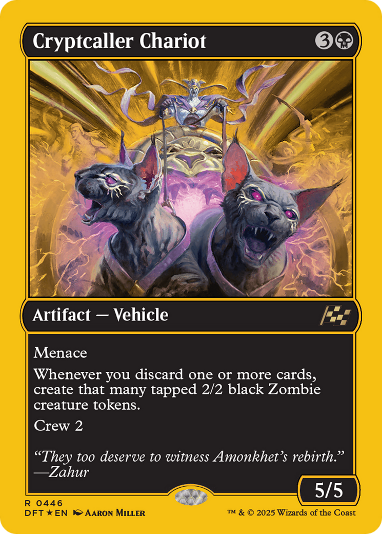 Cryptcaller Chariot (First-Place Foil) [Aetherdrift] | Good Games Cannington