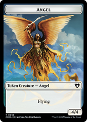 Copy (54) // Angel Double-Sided Token [Commander Masters Tokens] | Good Games Cannington