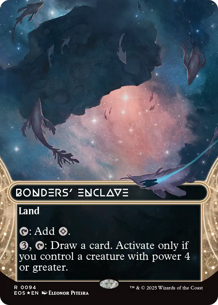 Bonders' Enclave (0094) (Borderless) (Galaxy Foil) [Edge of Eternities: Stellar Sights] | Good Games Cannington