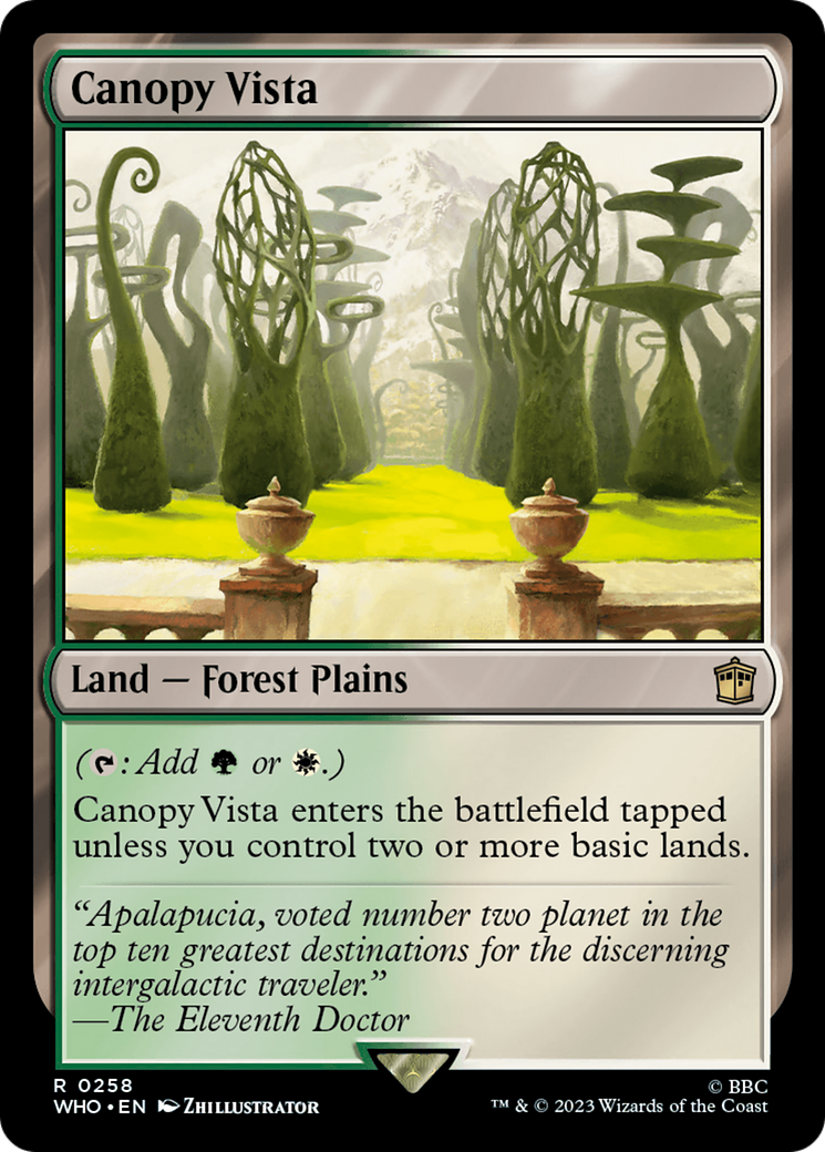 Canopy Vista [Doctor Who] | Good Games Cannington