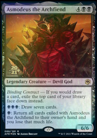 Asmodeus the Archfiend [Dungeons & Dragons: Adventures in the Forgotten Realms Prerelease Promos] | Good Games Cannington