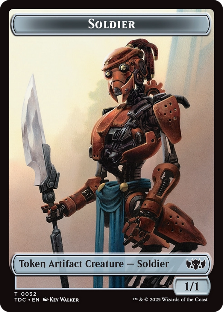 Solider (0032) // Copy Double-Sided Token [Tarkir: Dragonstorm Commander Tokens] | Good Games Cannington