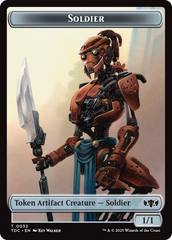 Solider (0032) // Copy Double-Sided Token [Tarkir: Dragonstorm Commander Tokens] | Good Games Cannington
