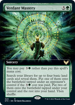 Verdant Mastery (Extended Art) [Strixhaven: School of Mages] | Good Games Cannington