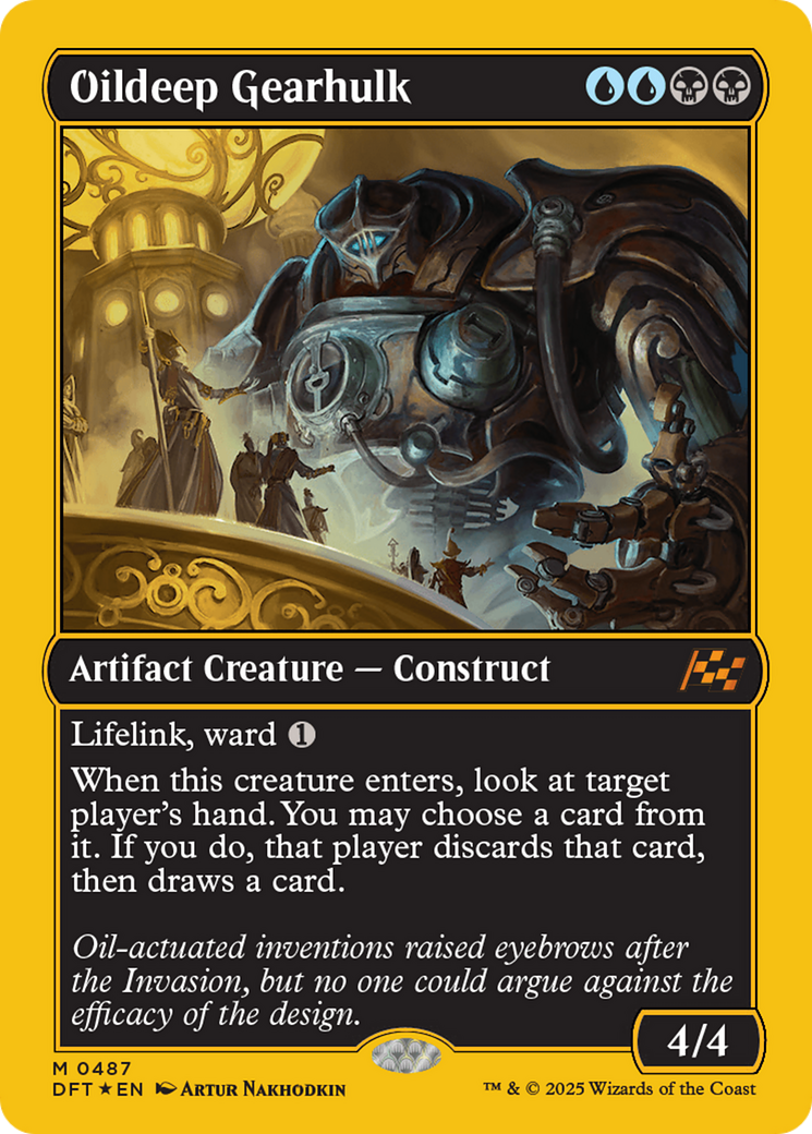 Oildeep Gearhulk (First-Place Foil) [Aetherdrift] | Good Games Cannington