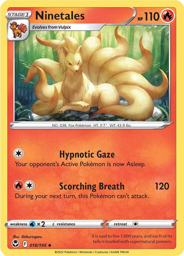 Ninetales (018/195) [Sword & Shield: Silver Tempest] | Good Games Cannington