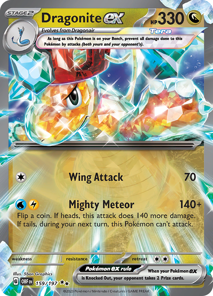 Dragonite ex (159/197) [Scarlet & Violet: Obsidian Flames] | Good Games Cannington
