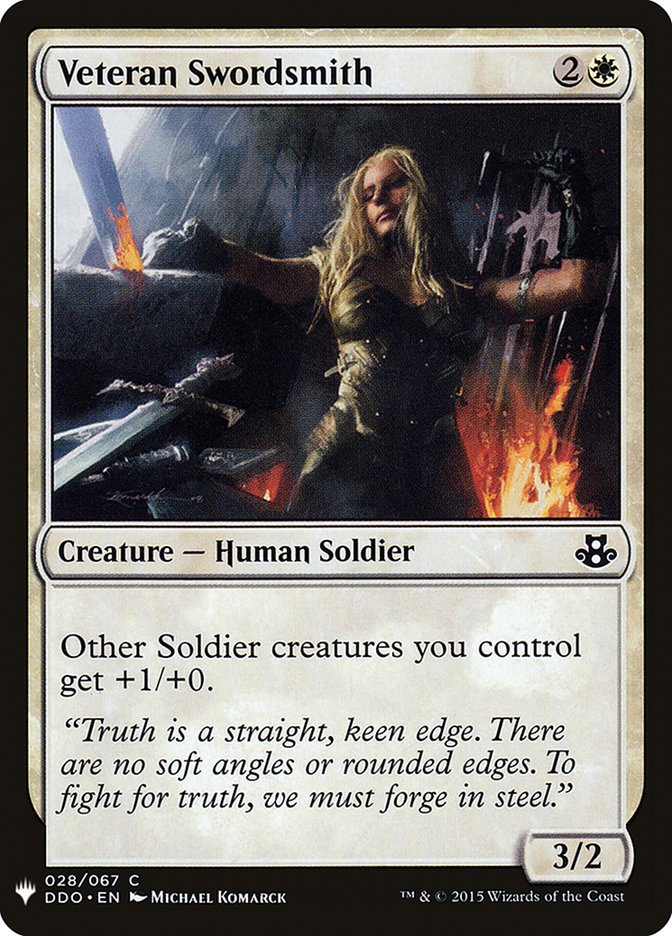 Veteran Swordsmith [Mystery Booster] | Good Games Cannington
