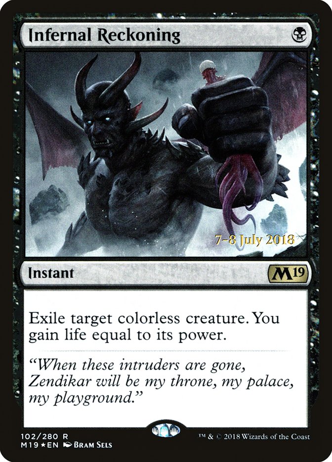 Infernal Reckoning [Core Set 2019 Prerelease Promos] | Good Games Cannington
