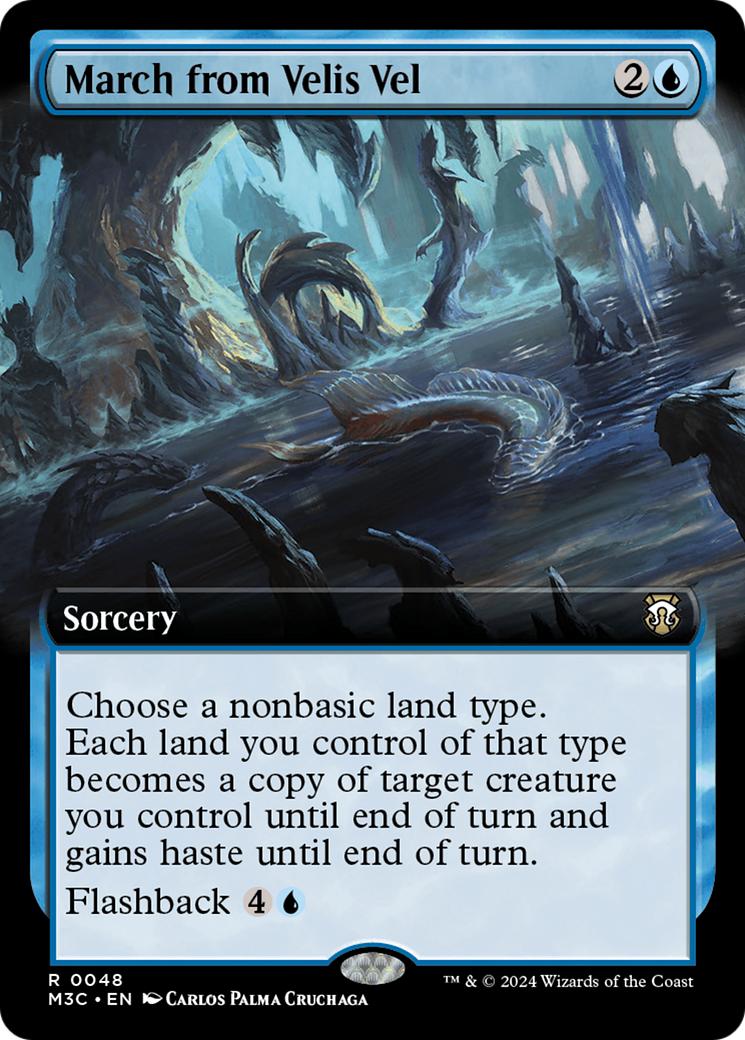 March from Velis Vel (Extended Art) (Ripple Foil) [Modern Horizons 3 Commander] | Good Games Cannington
