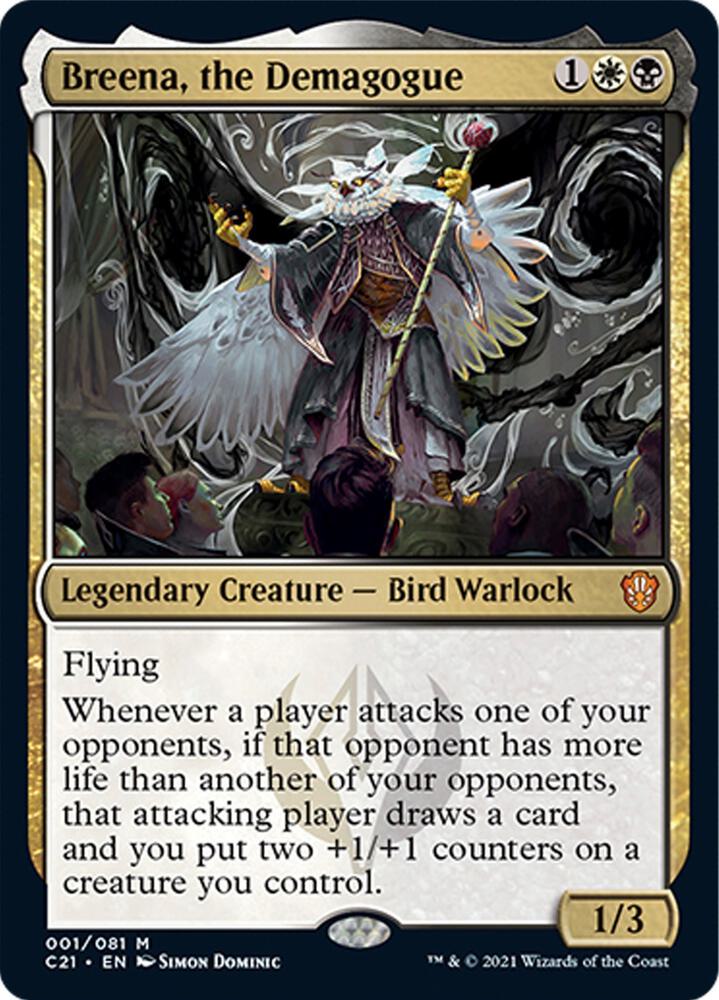Breena the Demagogue 1 (Commander 2021)  - Foil | Good Games Cannington
