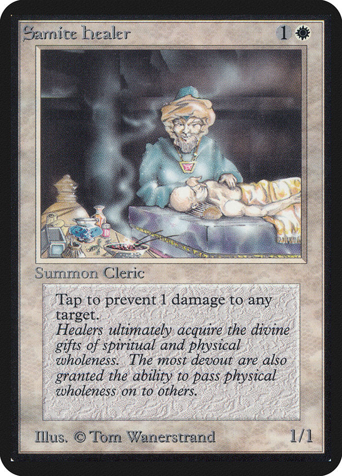 Samite Healer [Alpha Edition] | Good Games Cannington