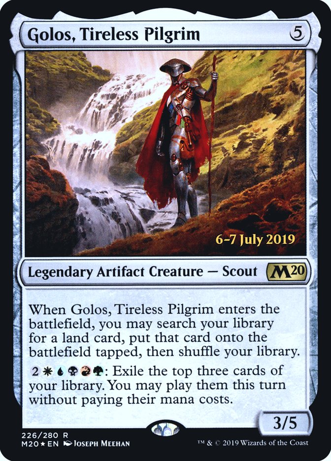 Golos, Tireless Pilgrim [Core Set 2020 Prerelease Promos] | Good Games Cannington