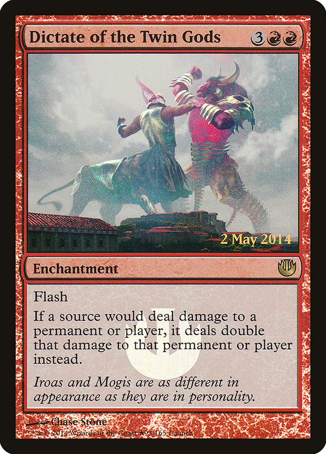 Dictate of the Twin Gods (Launch) [Journey into Nyx Promos] | Good Games Cannington