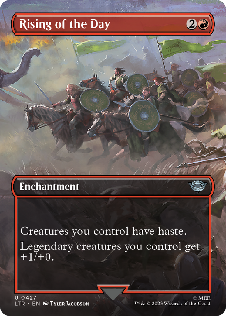 Rising of the Day (Borderless Alternate Art) [The Lord of the Rings: Tales of Middle-Earth] | Good Games Cannington