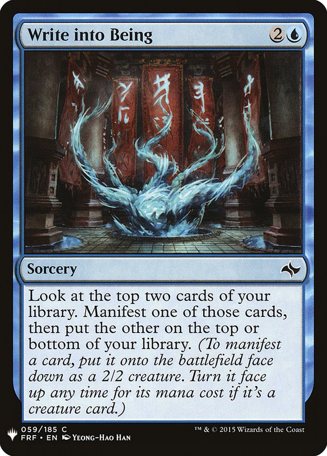 Write into Being [Mystery Booster] | Good Games Cannington