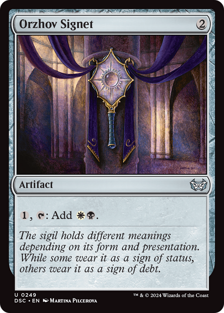 Orzhov Signet [Duskmourn: House of Horror Commander] | Good Games Cannington