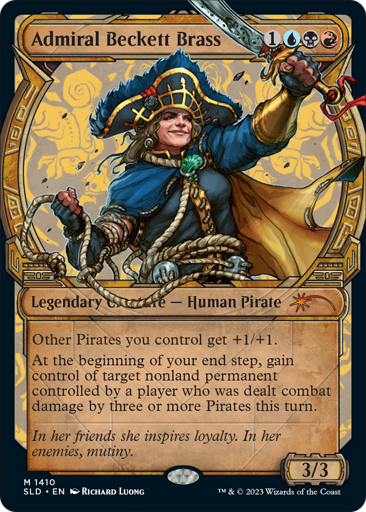 Admiral Beckett Brass (Rainbow Foil) [Secret Lair Drop Series] | Good Games Cannington