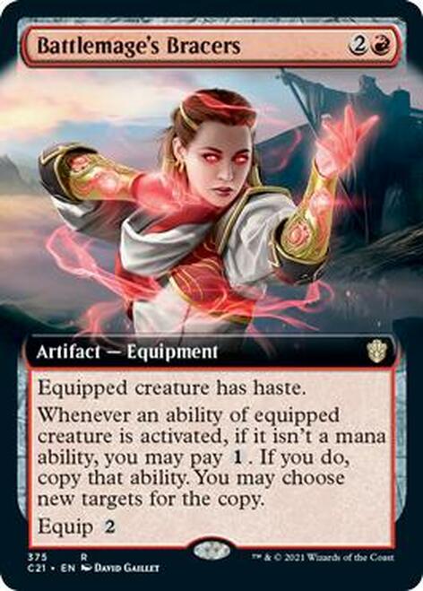 Battlemage's Bracers (Extended Art) [Commander 2021] | Good Games Cannington