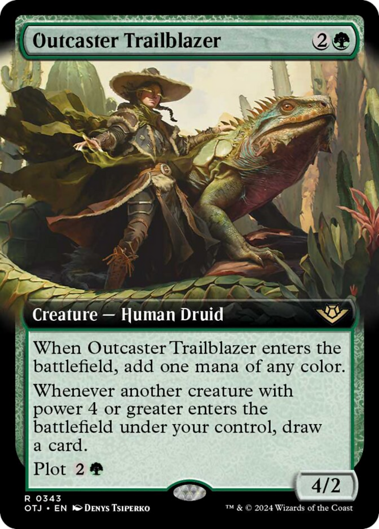 Outcaster Trailblazer (Extended Art) [Outlaws of Thunder Junction] | Good Games Cannington