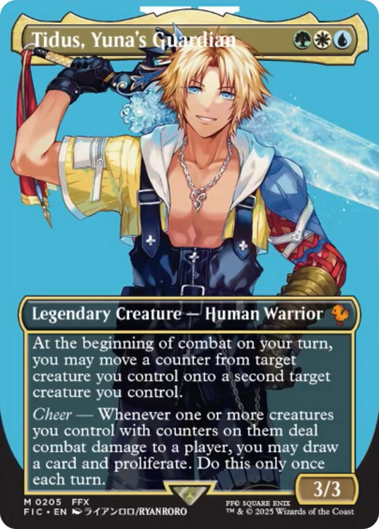 Tidus, Yuna's Guardian (Borderless) [FINAL FANTASY Commander] | Good Games Cannington