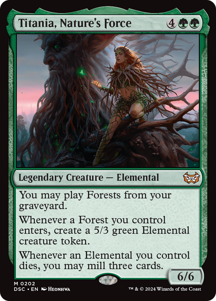 Titania, Nature's Force [Duskmourn: House of Horror Commander] | Good Games Cannington