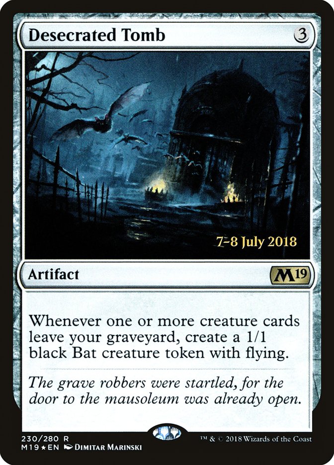 Desecrated Tomb [Core Set 2019 Prerelease Promos] | Good Games Cannington