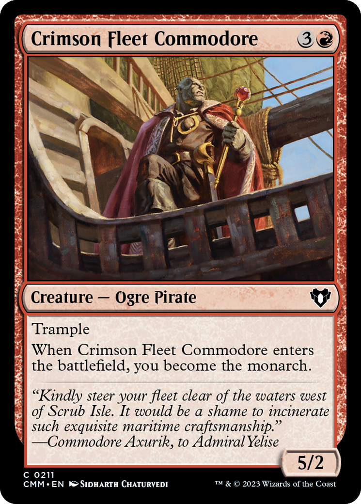 Crimson Fleet Commodore [Commander Masters] | Good Games Cannington