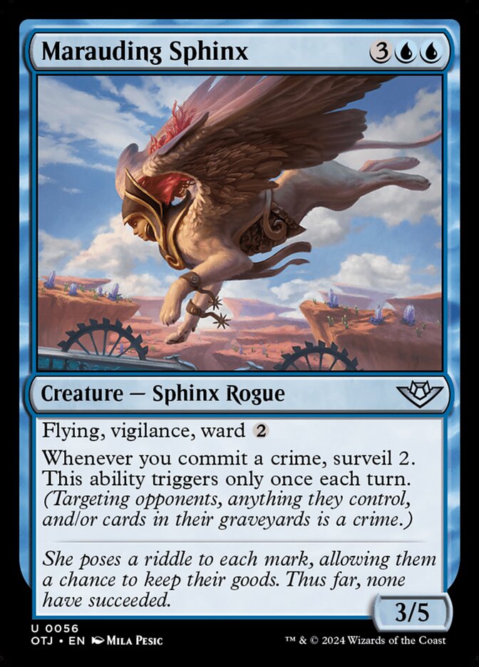Marauding Sphinx 56 (Outlaws of Thunder Junction)  | Good Games Cannington