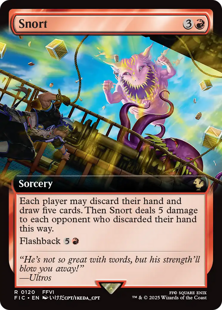 Snort (Extended Art) [FINAL FANTASY Commander] | Good Games Cannington