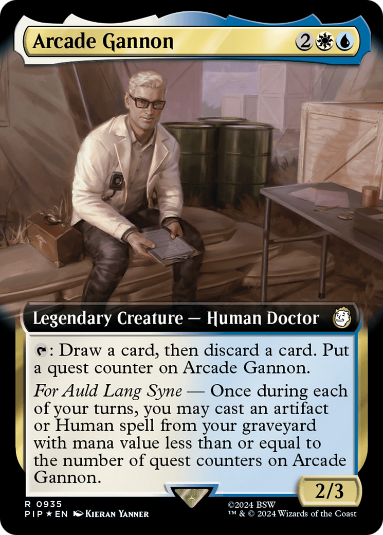 Arcade Gannon (Extended Art) (Surge Foil) [Fallout] | Good Games Cannington
