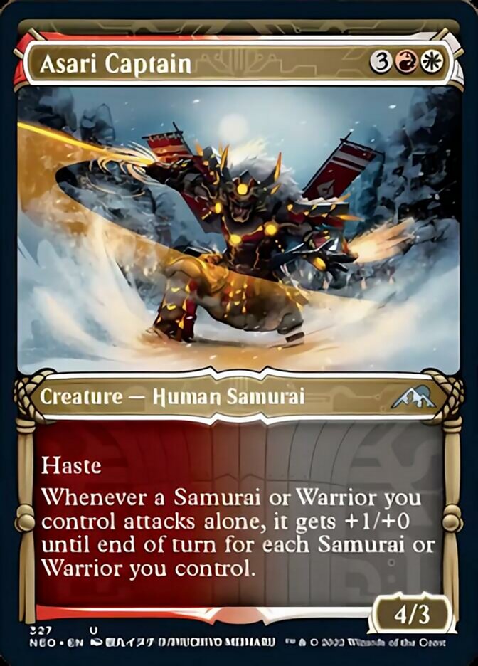 Asari Captain (Showcase Samurai) [Kamigawa: Neon Dynasty] | Good Games Cannington