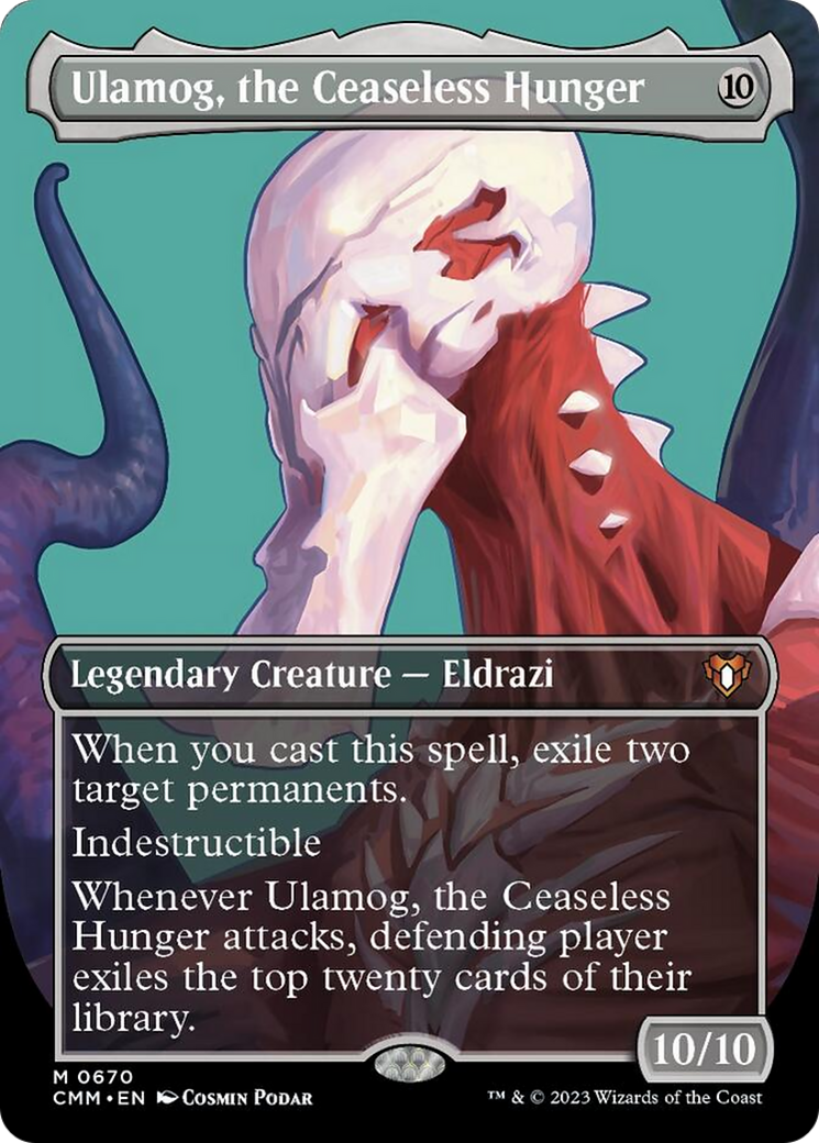 Ulamog, the Ceaseless Hunger (Borderless Profile) [Commander Masters] | Good Games Cannington
