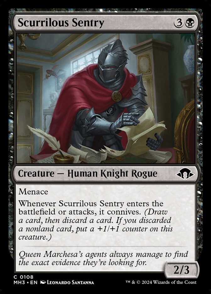 Scurrilous Sentry 108/319 (Modern Horizons 3)  | Good Games Cannington