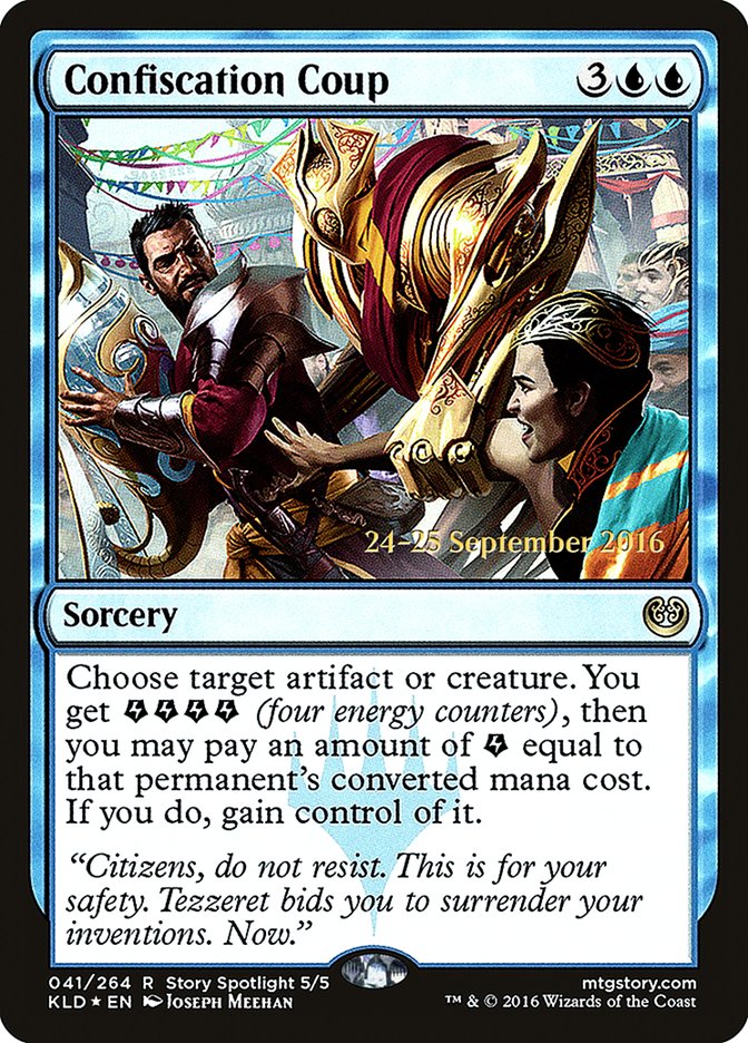Confiscation Coup [Kaladesh Prerelease Promos] | Good Games Cannington