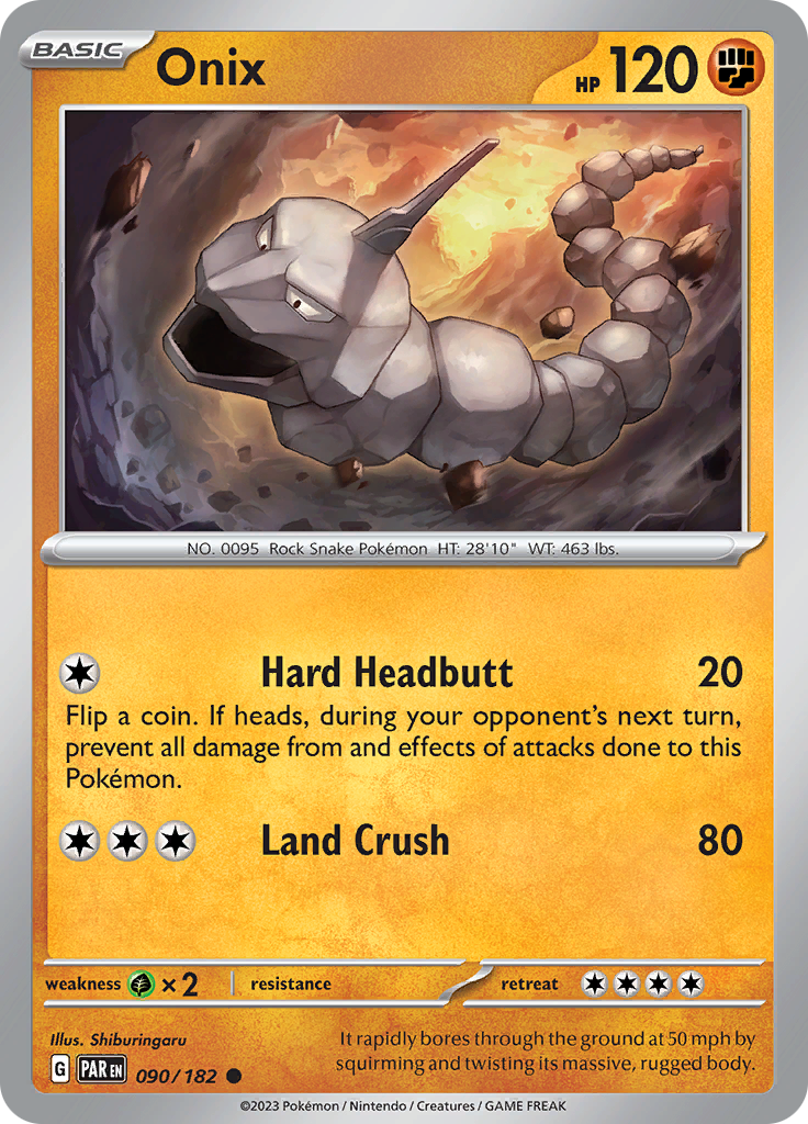 Onix (090/182) [Scarlet & Violet: Paradox Rift] | Good Games Cannington
