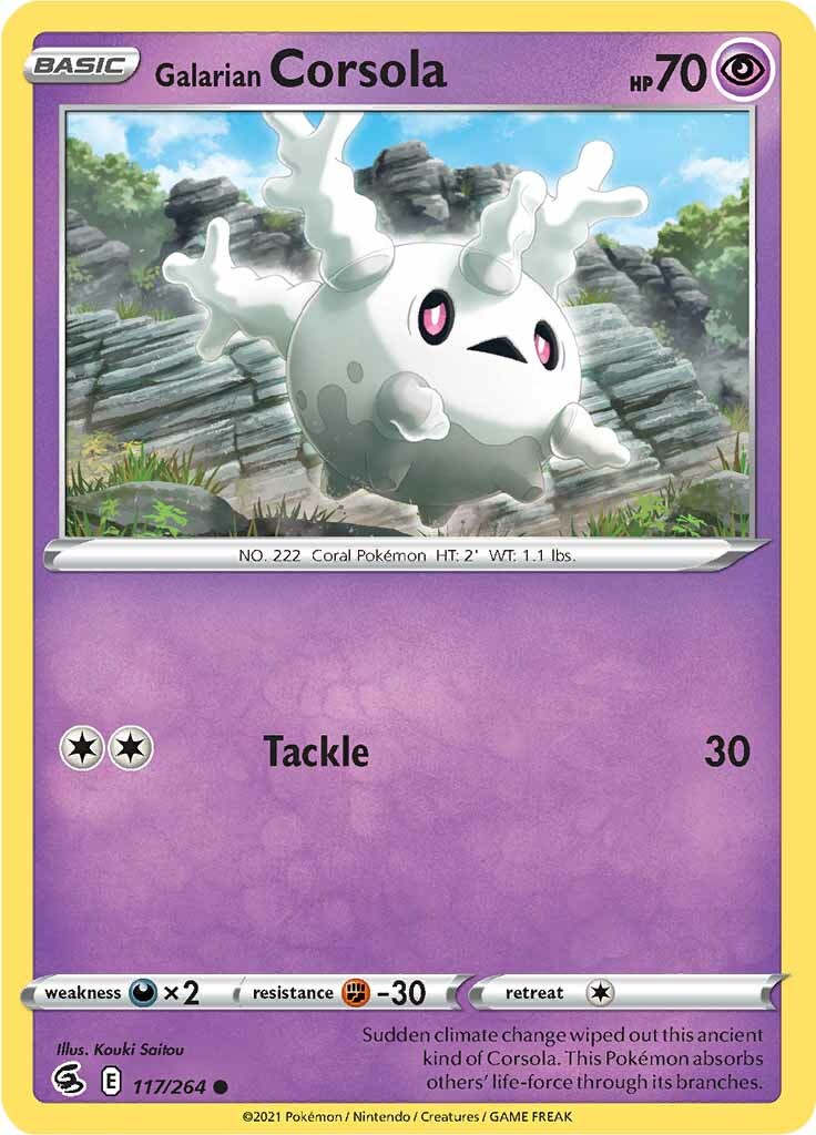 Galarian Corsola (117/264) [Sword & Shield: Fusion Strike] | Good Games Cannington