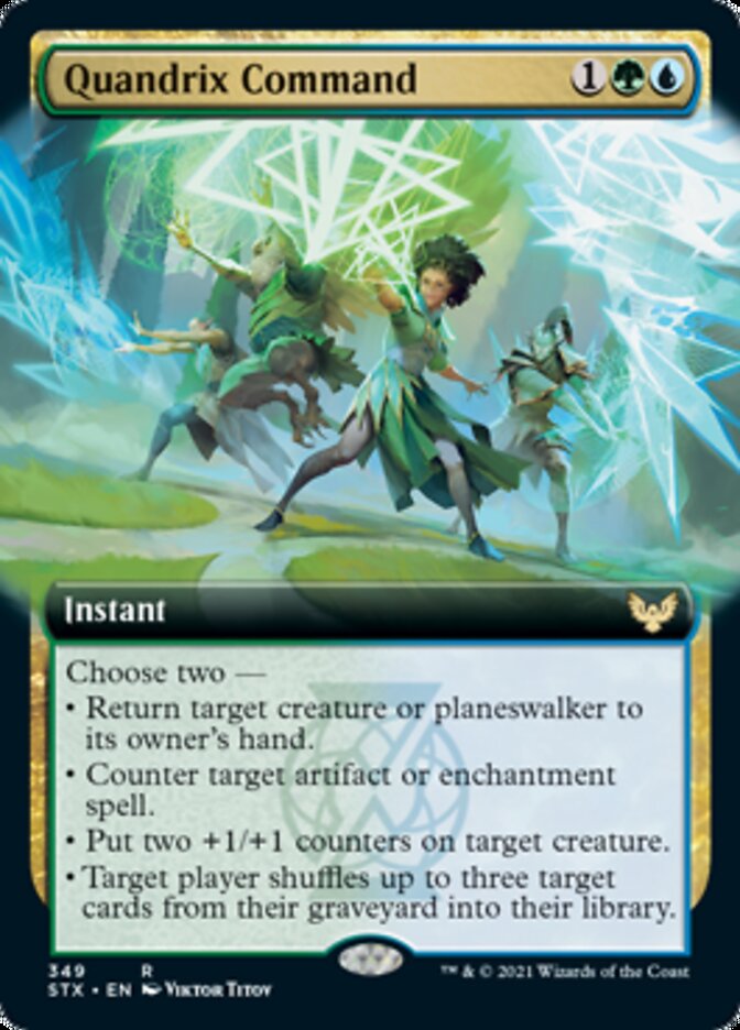 Quandrix Command (Extended Art) [Strixhaven: School of Mages] | Good Games Cannington