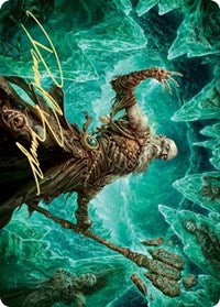 Draugr Necromancer Art Card (Gold-Stamped Signature) [Kaldheim Art Series] | Good Games Cannington