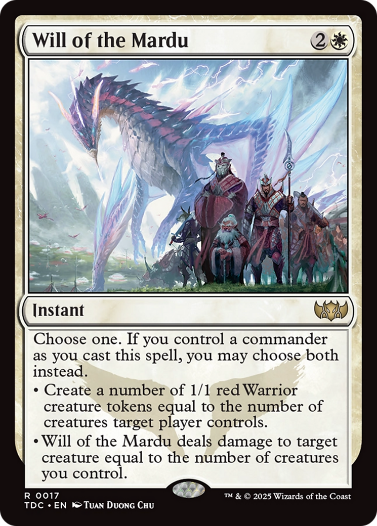 Will of the Mardu [Tarkir: Dragonstorm Commander] | Good Games Cannington