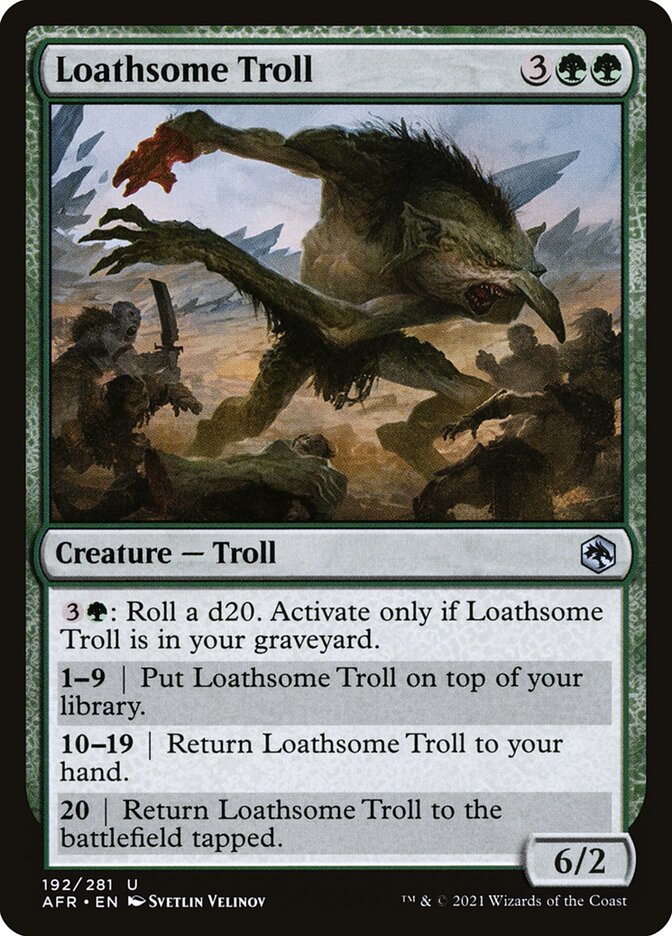 Loathsome Troll 192 (Adventures in the Forgotten Realms)  - Foil | Good Games Cannington