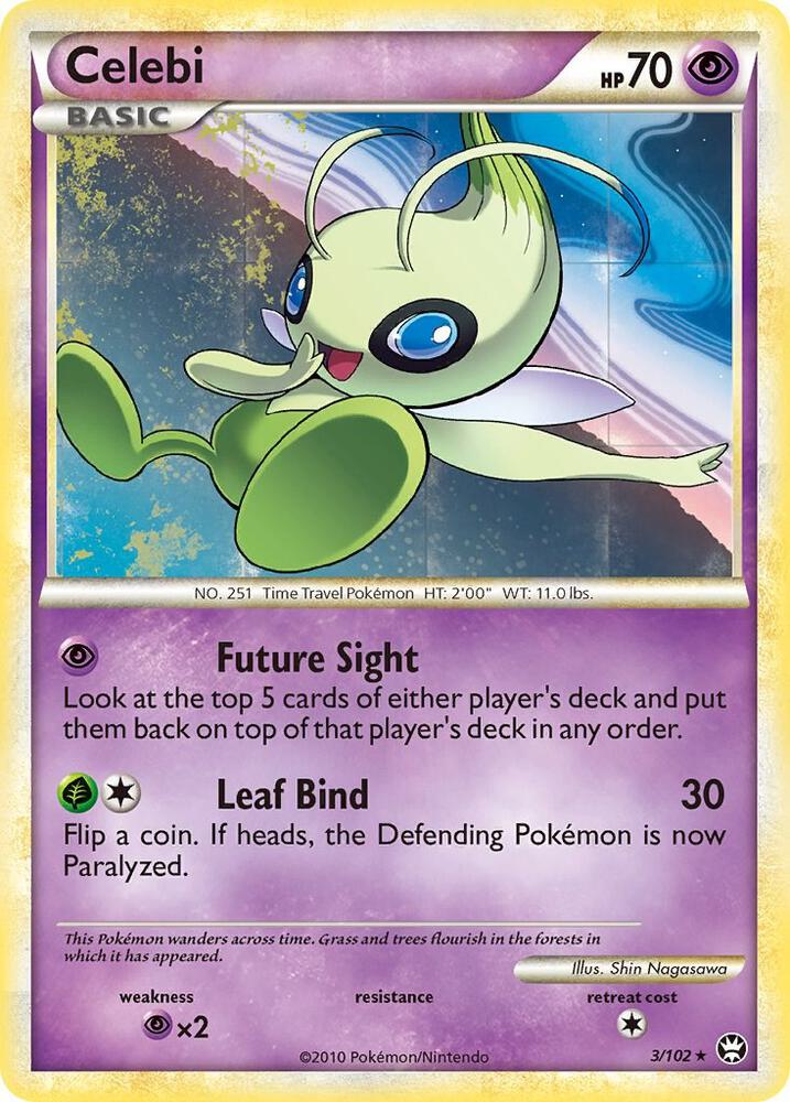 Celebi 3/102 (Triumphant)  - Reverse Holofoil | Good Games Cannington