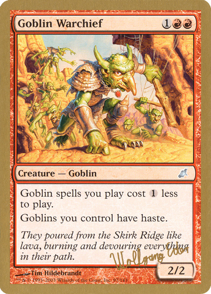 Goblin Warchief (Wolfgang Eder) [World Championship Decks 2003] | Good Games Cannington