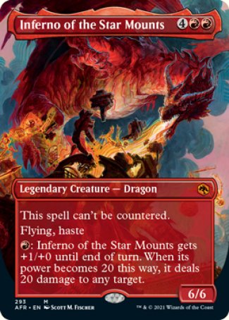 Inferno of the Star Mounts (Borderless Alternate Art) [Dungeons & Dragons: Adventures in the Forgotten Realms] | Good Games Cannington